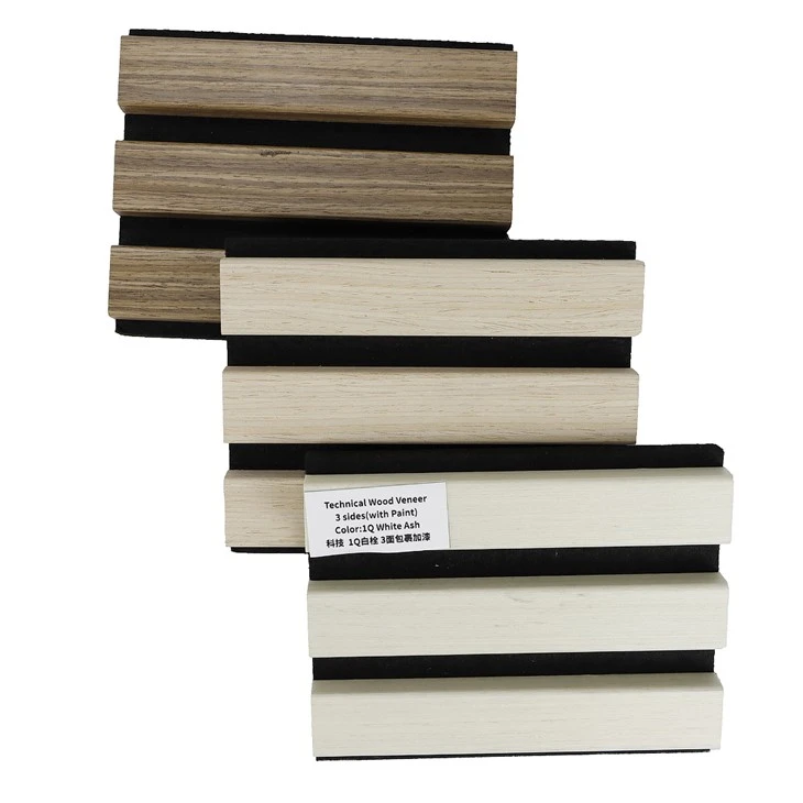Panneaux muraux en bois acoustique
