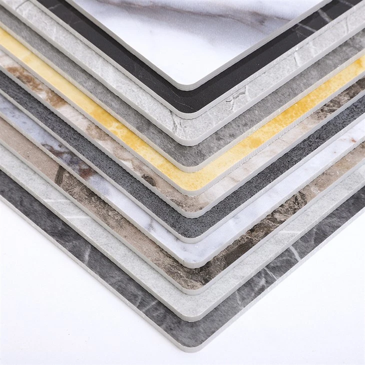 Panneau en PVC en marbre gris