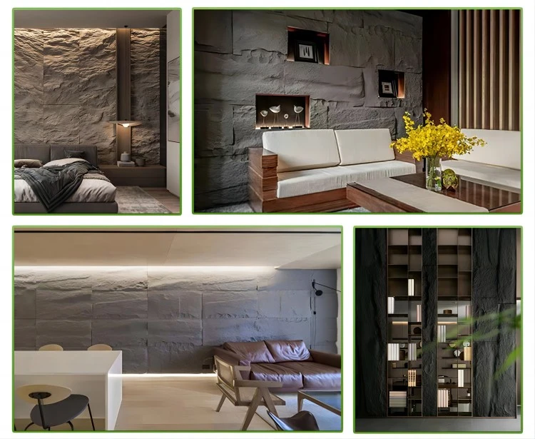 application of PU stone panel