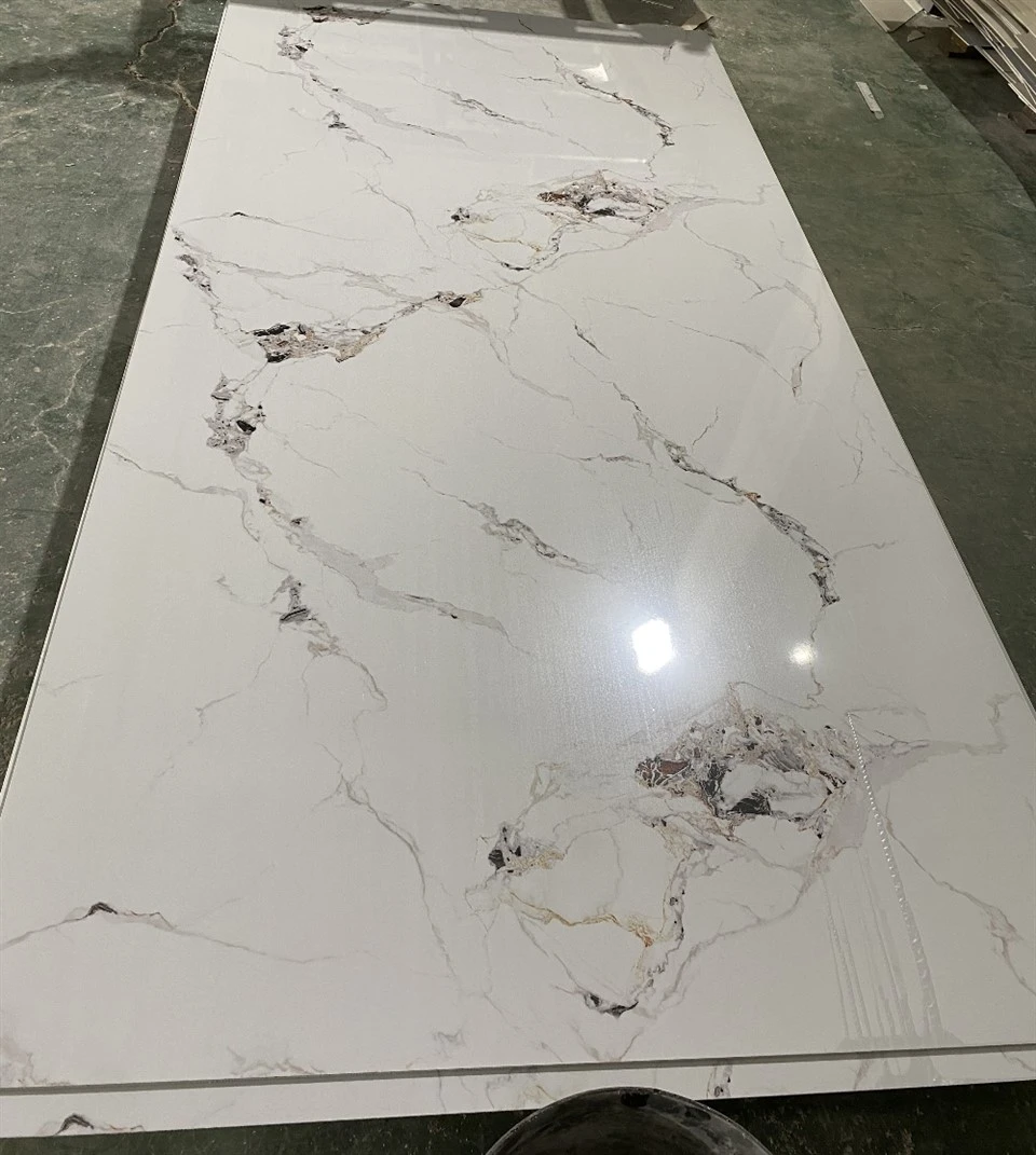 Panneau mural en marbre PVC 4x8
