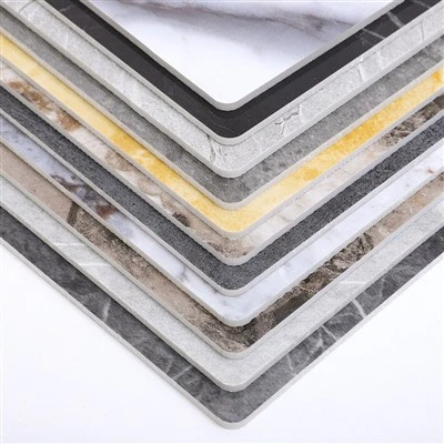 Panneau en PVC en marbre gris