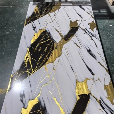 Panneau de marbre UV alternatif de panneau de mur de marbre 1220mm*2440mm
