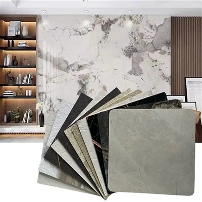Fiche en PVC de texture en marbre