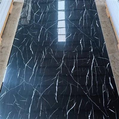 Panneau mural en PVC en marbre blanc